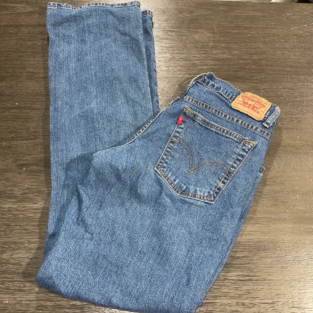 Levi's Women 10 L Blue Jeans 550 Relaxed Bootcut High Rise Denim